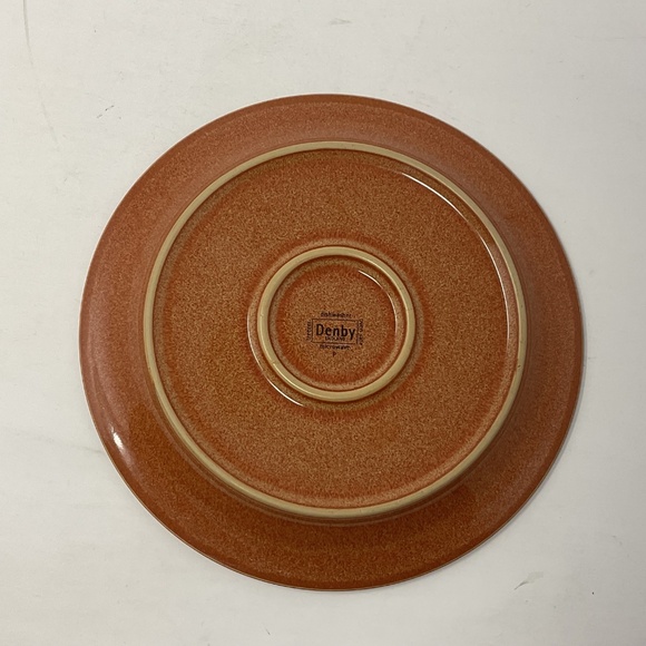 Denby Fire (retired) Stoneware Sage Side Salad Luncheon Plate (13 available) - Picture 2 of 3